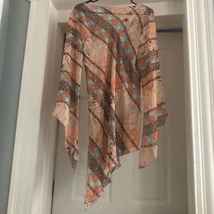 Caren sport brand women’s print blouse size 2x-large .